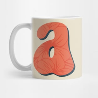 a letter floral typography Mug